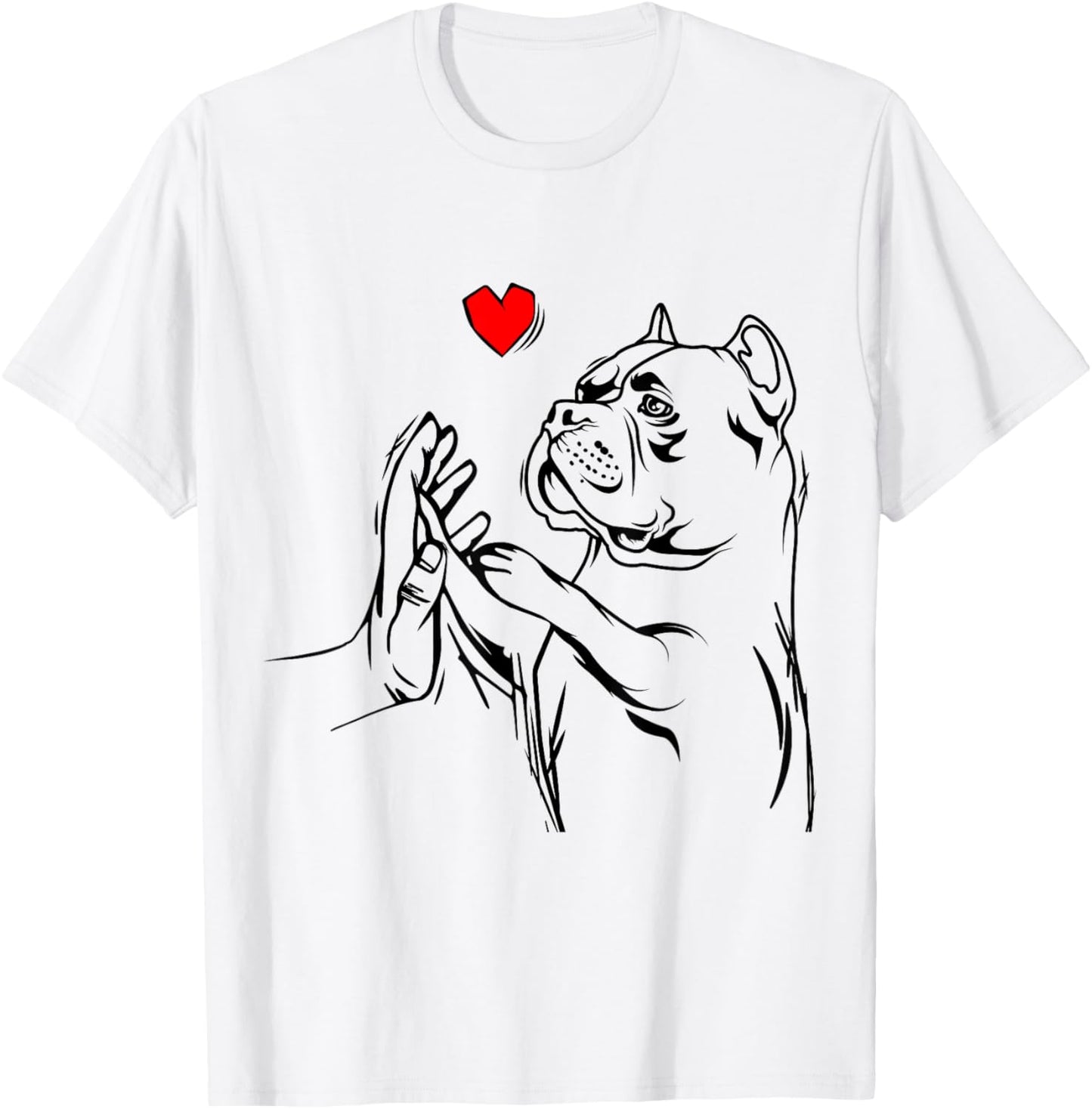 American Bully Love Cute Pitbull Dog Mom Funny Girls T-Shirt - T-Shirt | White