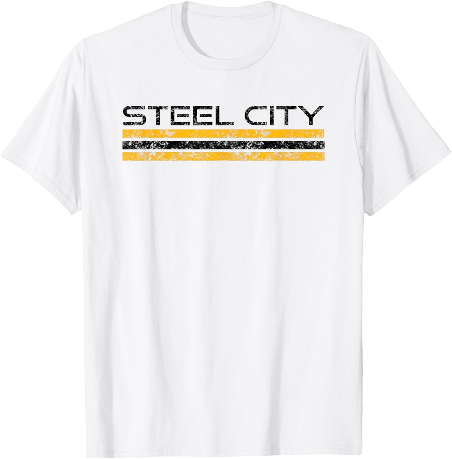 Pittsburgh Pennsylvania Retro Vintage Weathered T-Shirt - T-Shirt | White