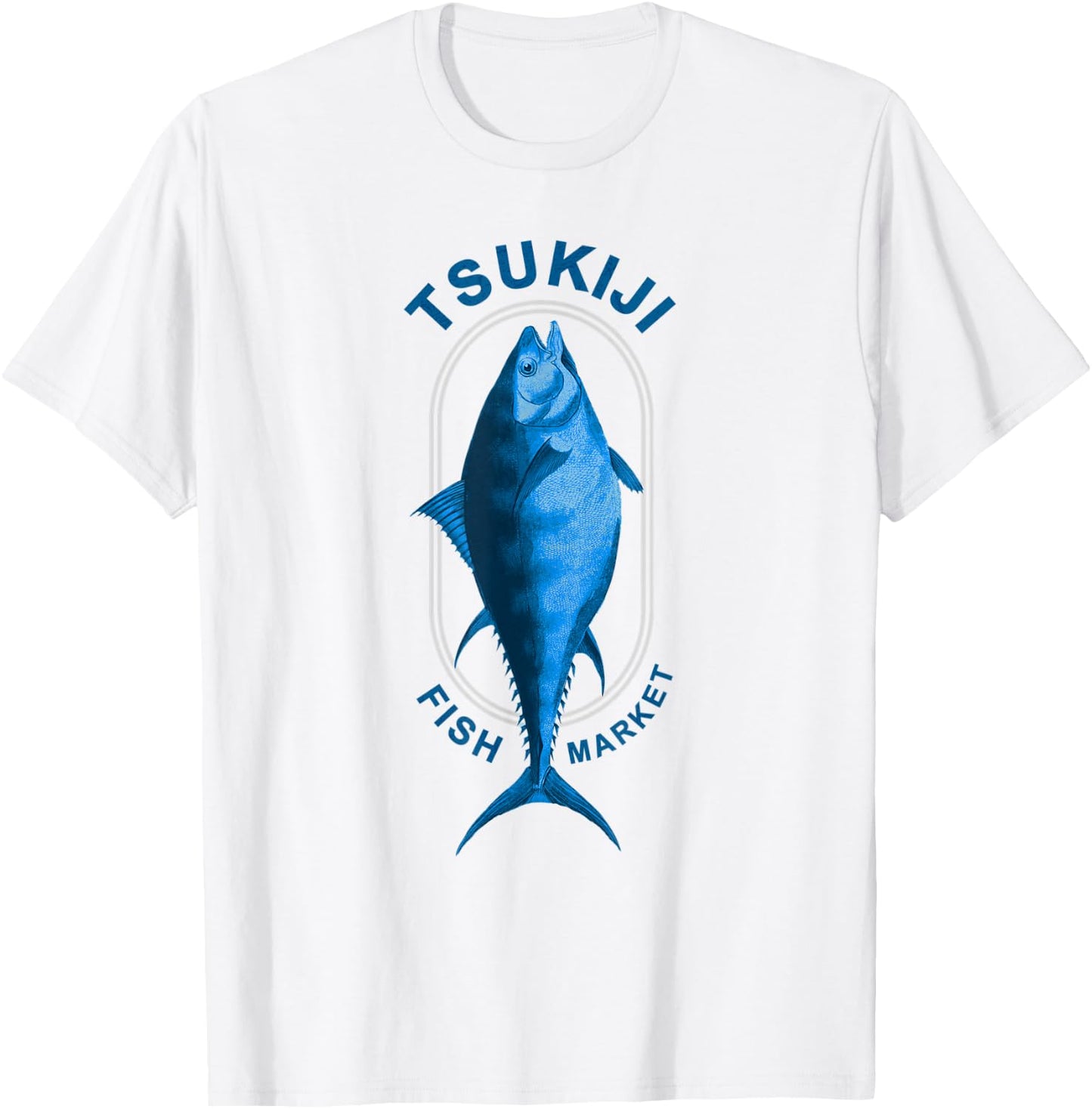 Tokyo Tsukiji Fish Market Vintage T-Shirt - T-Shirt | White