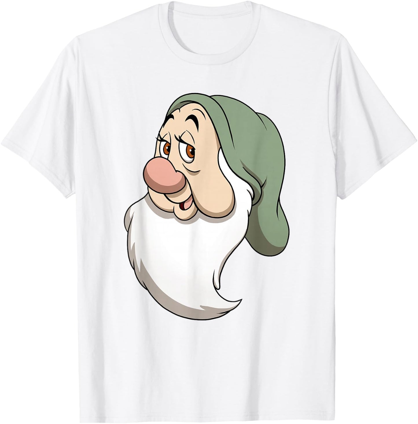 Disney Snow White And The Seven Dwarfs Bashful Big Face T-Shirt - T-Shirt | White