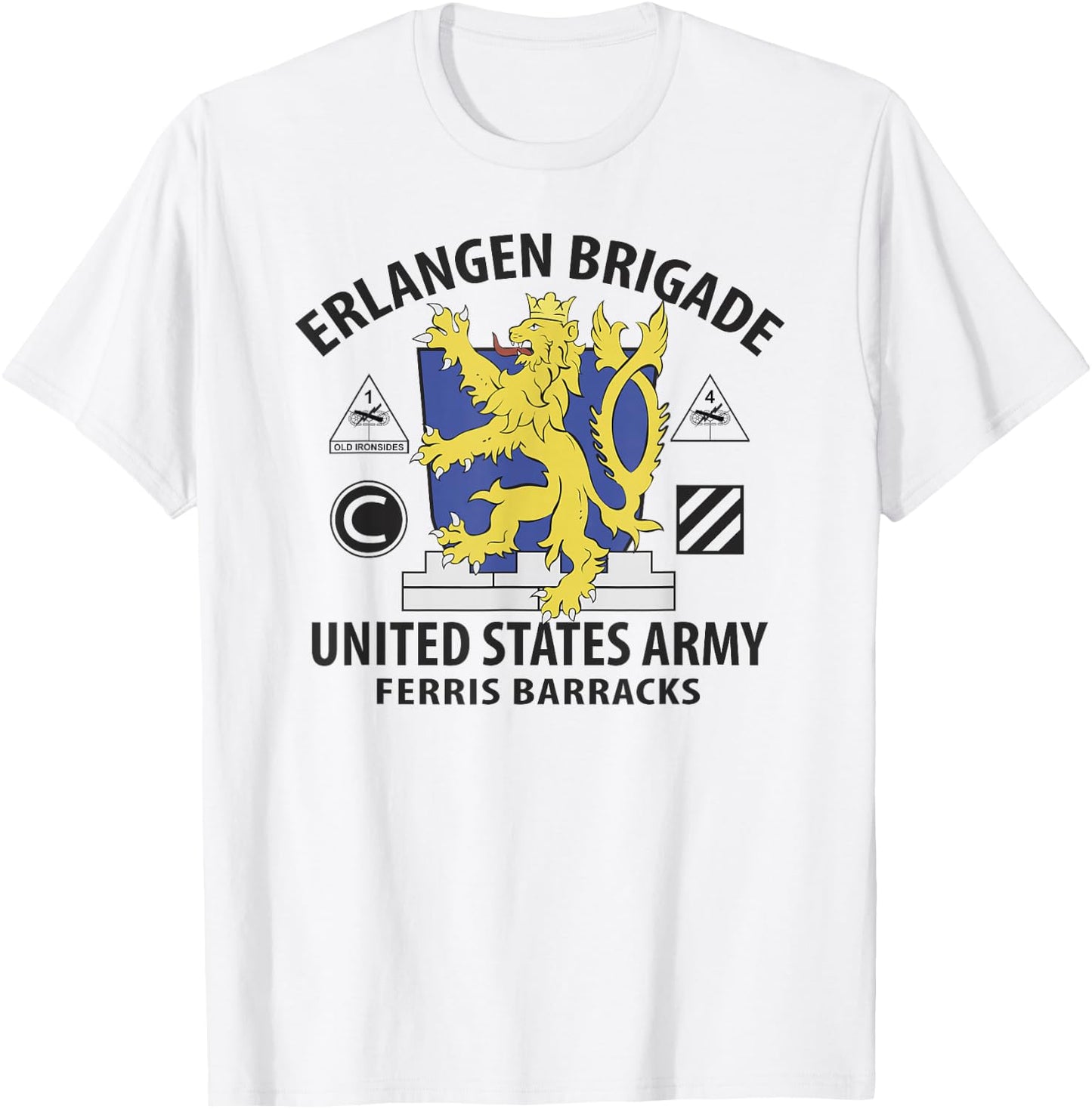 Erlangen Brigade United States Army Ferris Barracks T-Shirt - T-Shirt | White