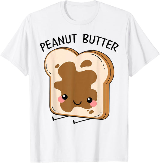 Peanut Butter Matching Halloween Costume Set DIY Jelly Shirt T-Shirt - T-Shirt | White