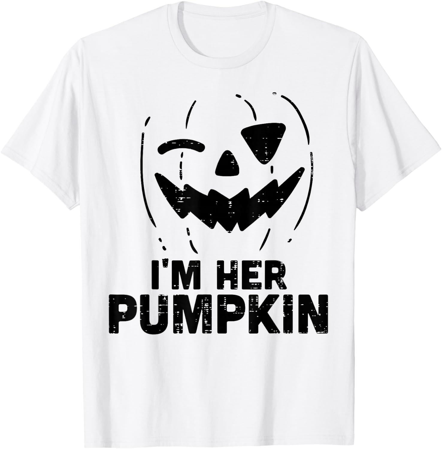 Im Her Pumpkin Matching Halloween Couples Him And Her Men T-Shirt - T-Shirt | White