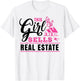This Girl Sells Real Estate - Female Realtor Gift T-Shirt - T-Shirt | White