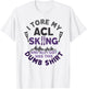 Funny Skiing Knee Injury Torn ACL Get Well T-Shirt - T-Shirt | White