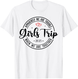Girls Trip 2025 Weekend Vacation Matching Group T-Shirt - T-Shirt | White