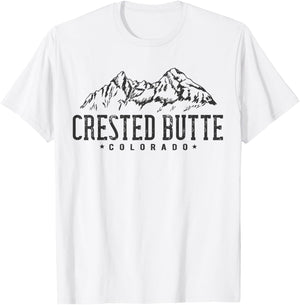 Crested Butte Mountain Colorado T-Shirt - T-Shirt | White