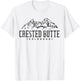 Crested Butte Mountain Colorado T-Shirt - T-Shirt | White