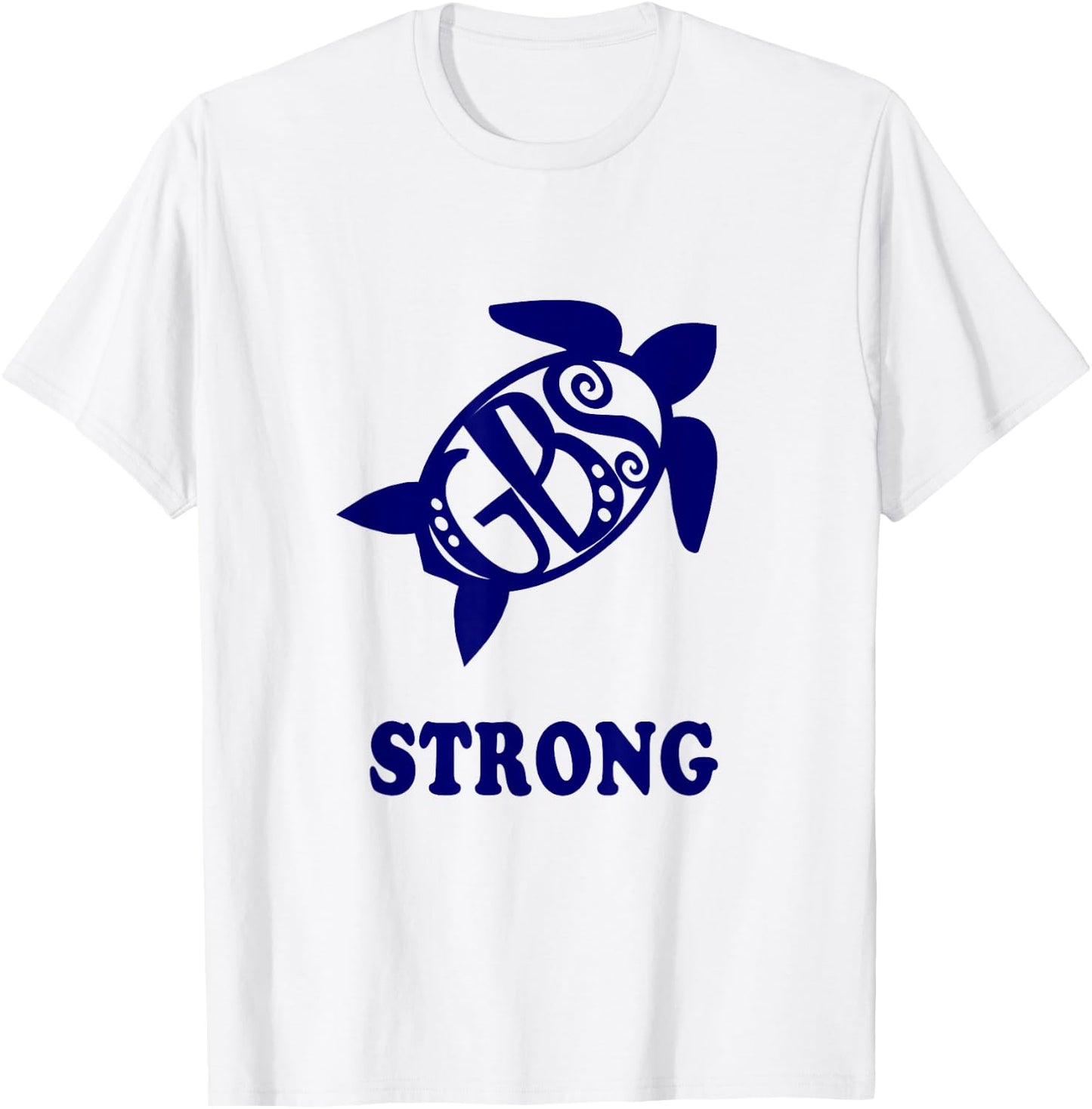 GBS turtle STRONG Guillain Barre syndrome survivor T-Shirt - T-Shirt | White