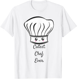 Chef T Shirt Cute World's Best Cutest Baker Cooking Ever T-Shirt - T-Shirt | White