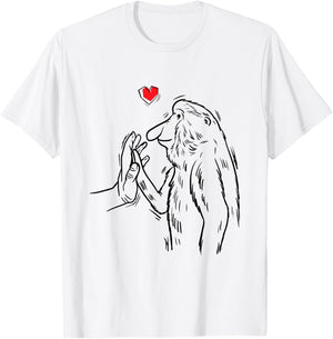 Malaffealuv Proboscis Monkey Long-Nosed Monkey -Adults , Grey, Small, Short Sleeve T-Shirt - T-Shirt | White
