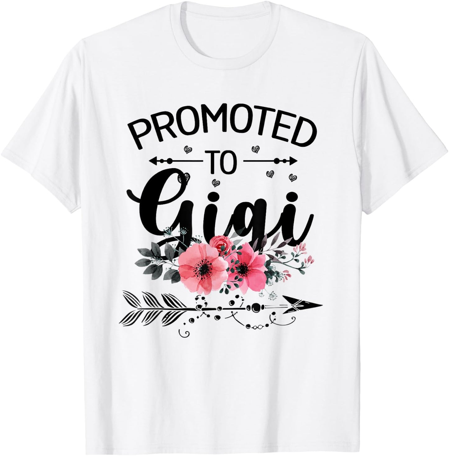 Promoted To Gigi Announcement Funny New Gigi Mothers Day T-Shirt - T-Shirt | White