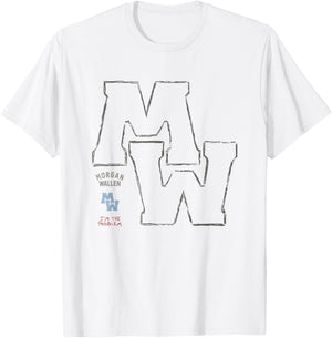 Official Morgan Wallen Sketch Logo T-Shirt - T-Shirt | White