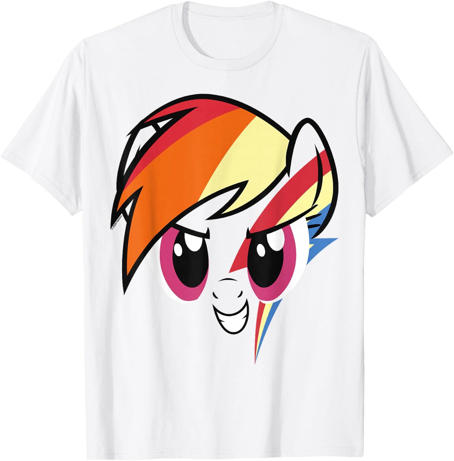 My Little Pony: Friendship is Magic Rainbow Dash Big Face T-Shirt - T-Shirt | White