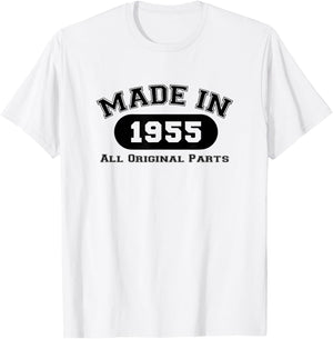 Year of manufacture 1955 original parts birthday gift 67 years T-Shirt - T-Shirt | White
