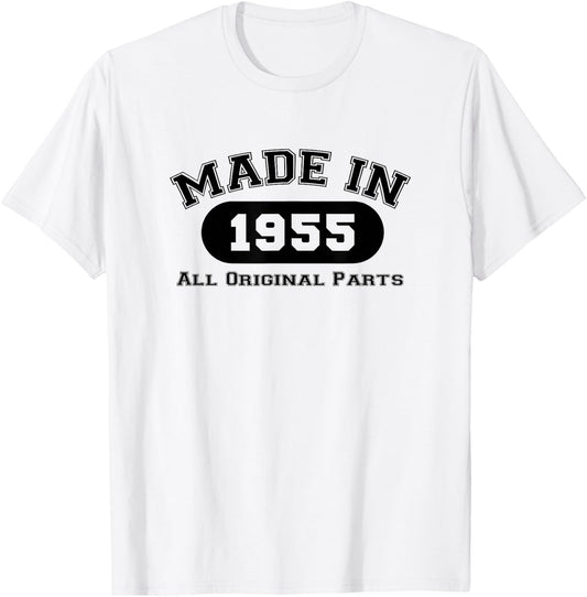 Year of manufacture 1955 original parts birthday gift 67 years T-Shirt - T-Shirt | White
