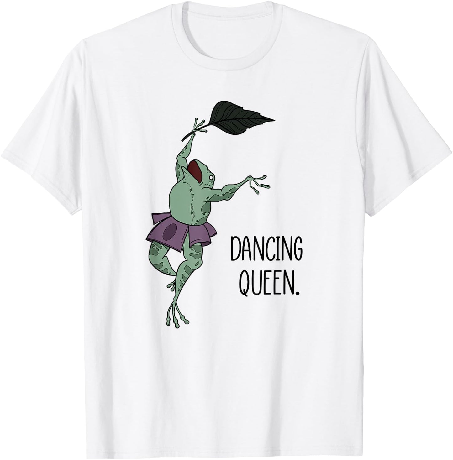Dancing Queen Frog Ballet Dance T-Shirt - T-Shirt | White