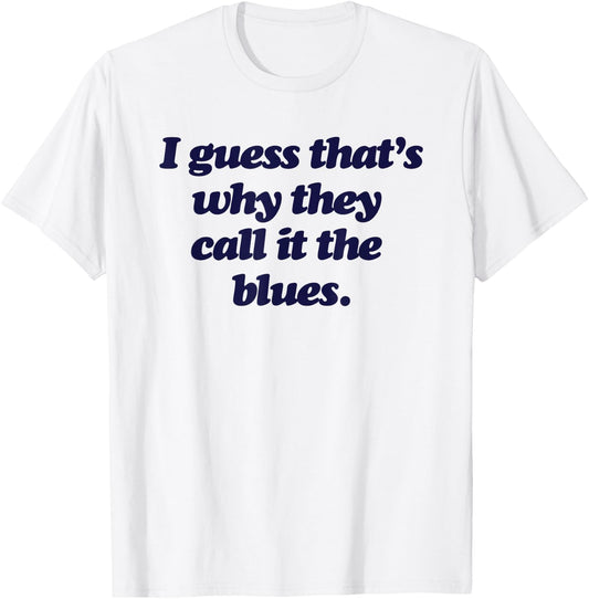 Elton John Official Why They Call It The Blues T-Shirt - T-Shirt | White
