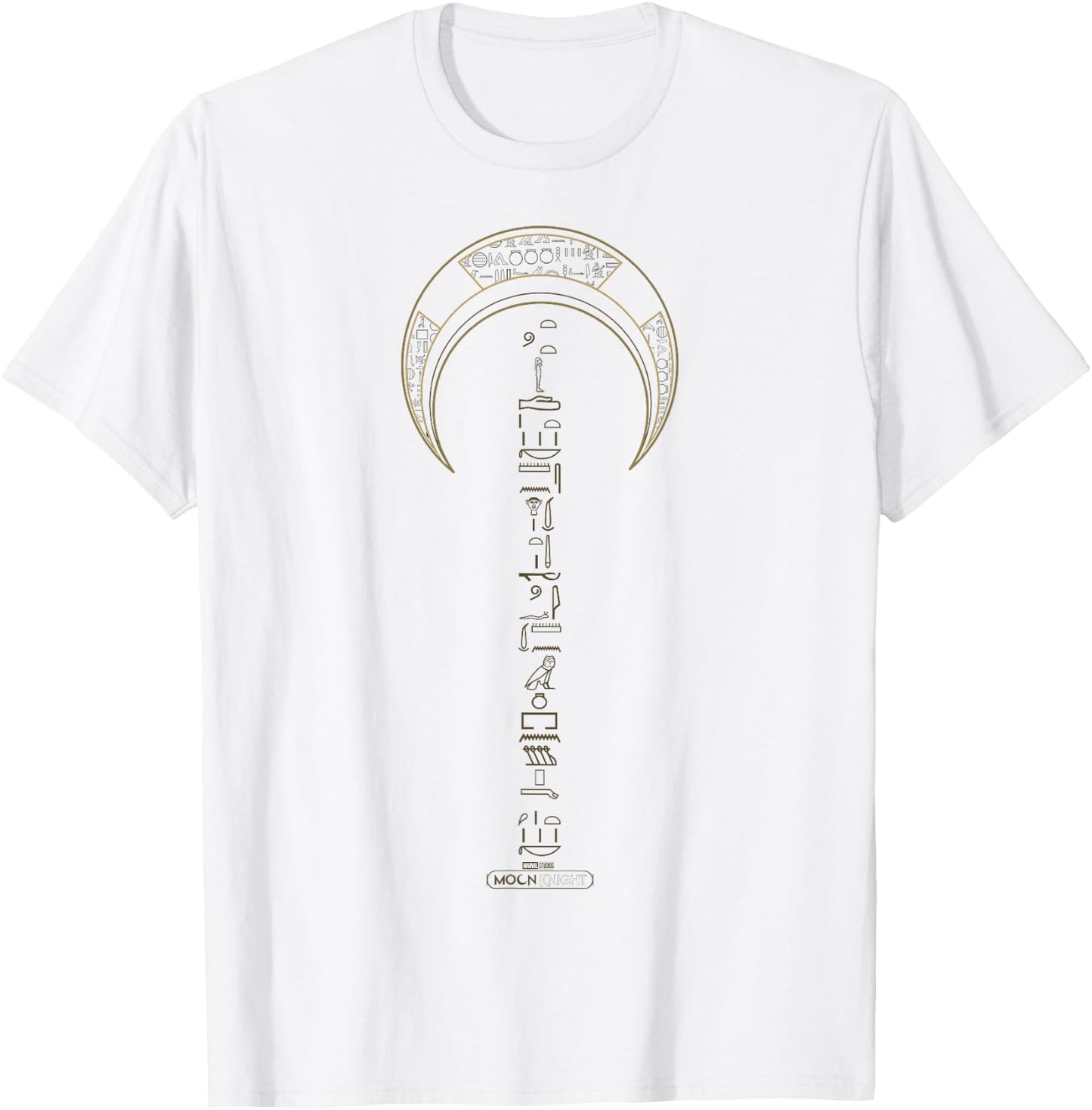 Marvel Moon Knight Moon Hieroglyphs Logo T-Shirt - T-Shirt | White