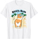 Funny Corgi Dog Beach Bum T Shirt Women T-Shirt - T-Shirt | White
