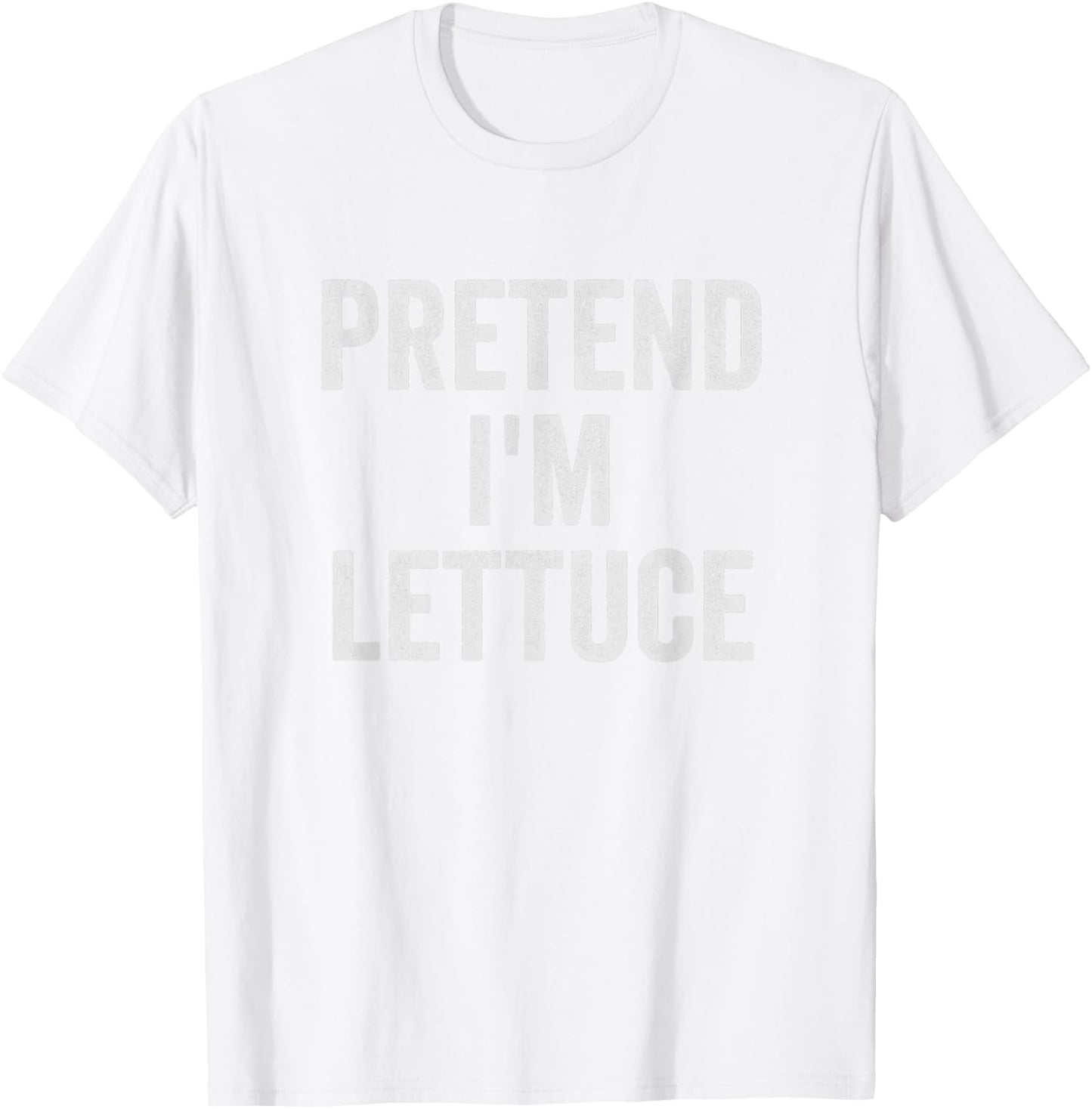 Lazy Halloween Costume Shirt Pretend I'm Lettuce Gift T-Shirt - T-Shirt | White