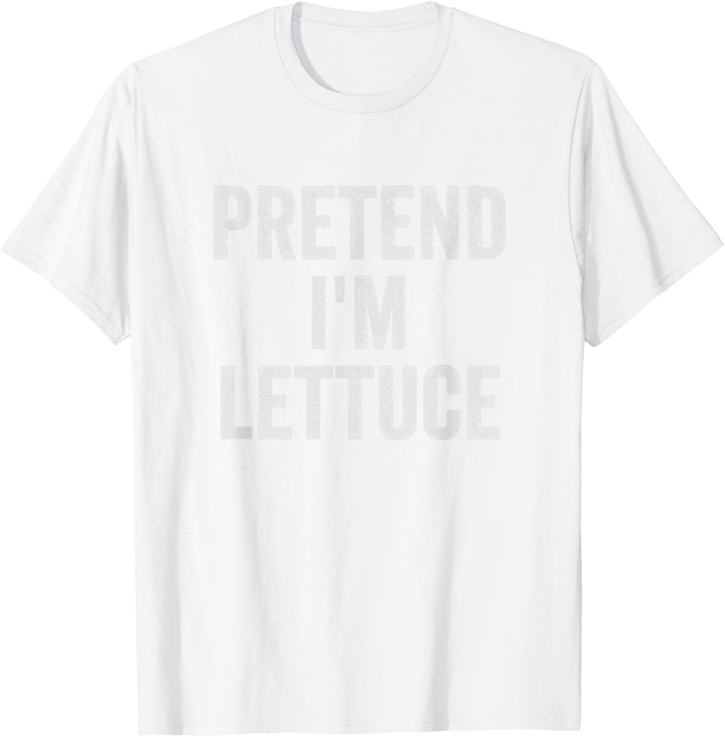 Lazy Halloween Costume Shirt Pretend I'm Lettuce Gift T-Shirt - T-Shirt | White