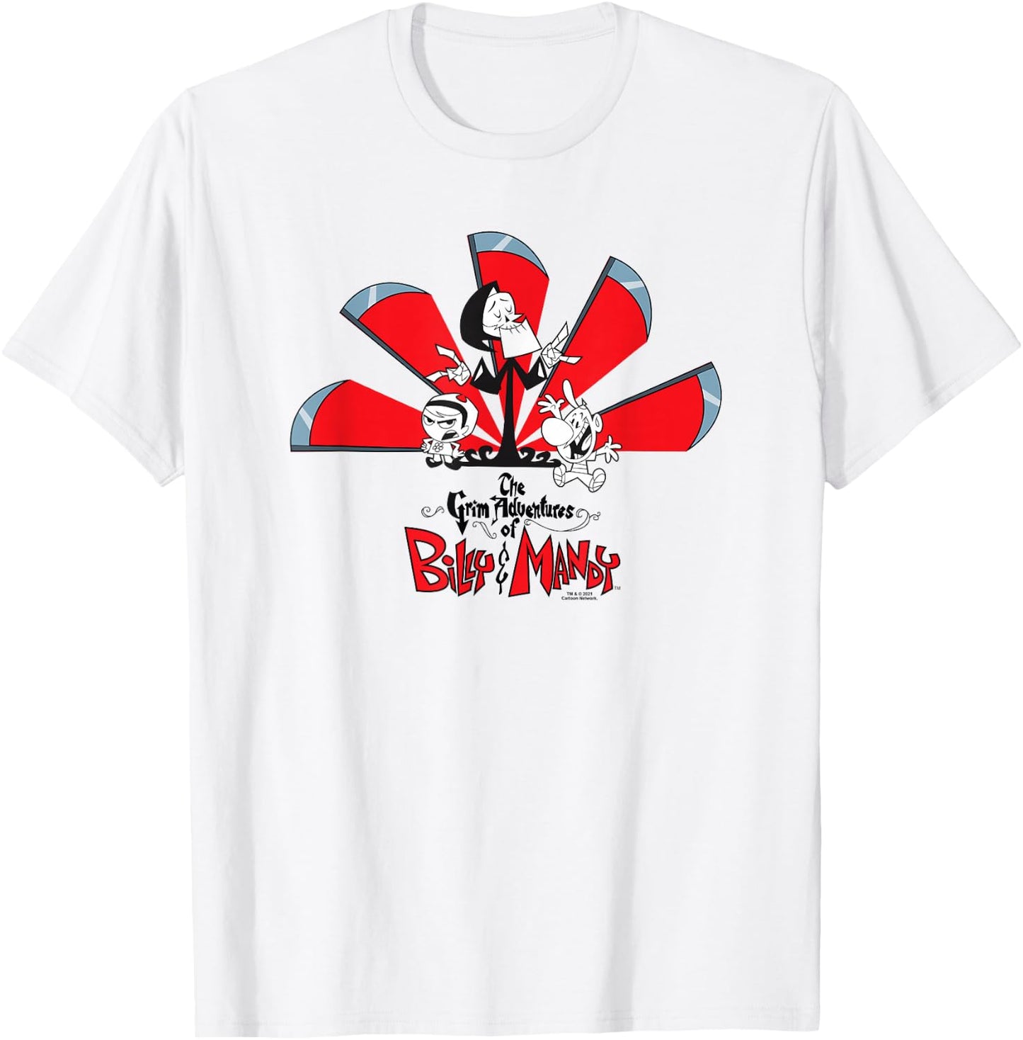 The Grim Adventures of Billy & Mandy Grim, Mandy & Billy T-Shirt - T-Shirt | White