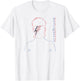 David Bowie - Aladdin Sane Outline T-Shirt - T-Shirt | White