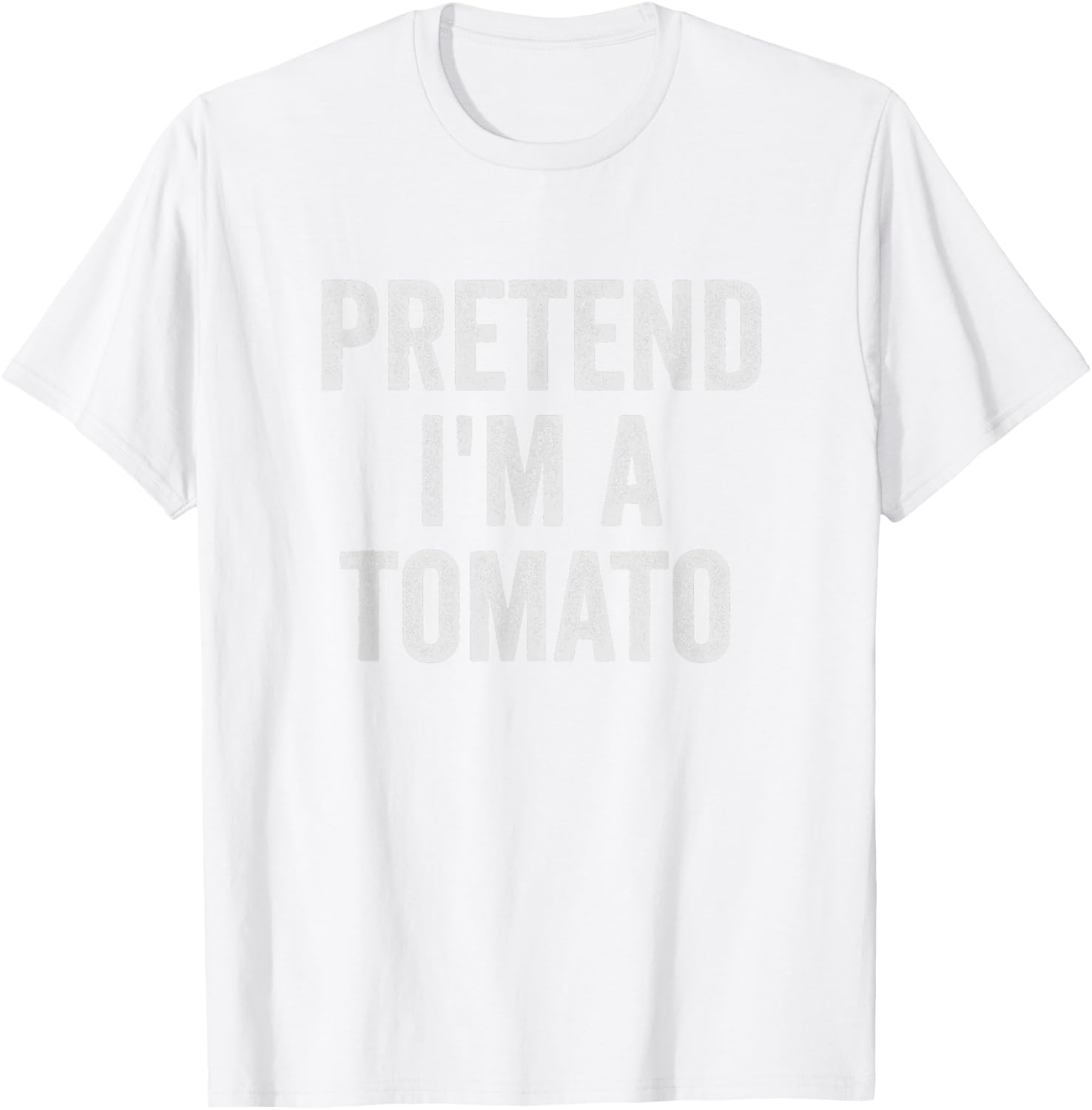 Lazy Halloween Costume Shirt Gift Pretend I'm A Tomato T-Shirt - T-Shirt | White