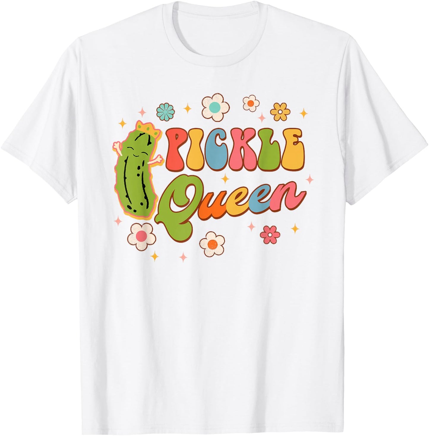 Pickle Queen Bridal Shower Bride To Be Bachelorette Matching T-Shirt - T-Shirt | White