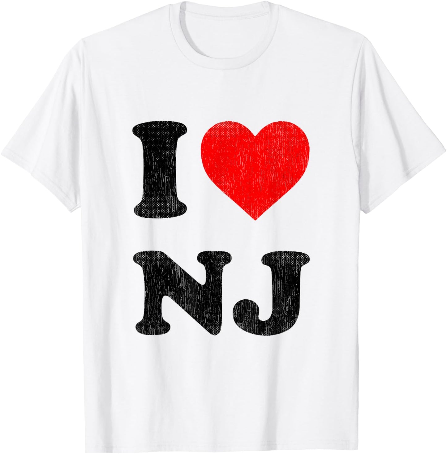 I Love NJ Funny Saying Lawyer Neue Justiz [German Language] T-Shirt - T-Shirt | White