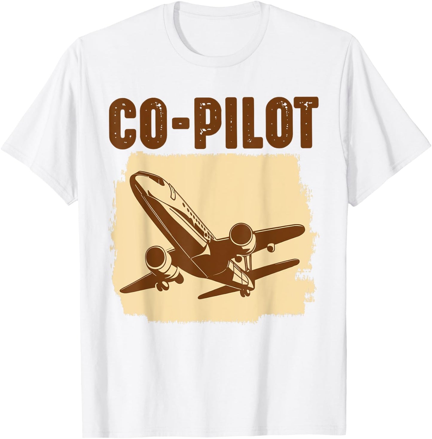 Vintage Airplane Party Airline Pilot Aircraft Captain Co-Pil T-Shirt - T-Shirt | White
