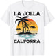 La Jolla California Beach Surf Summer Vacation Vintage T-Shirt - T-Shirt | White