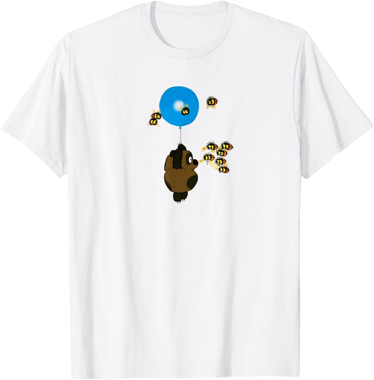 Funny Russian Vini Puh T-Shirt - T-Shirt | White