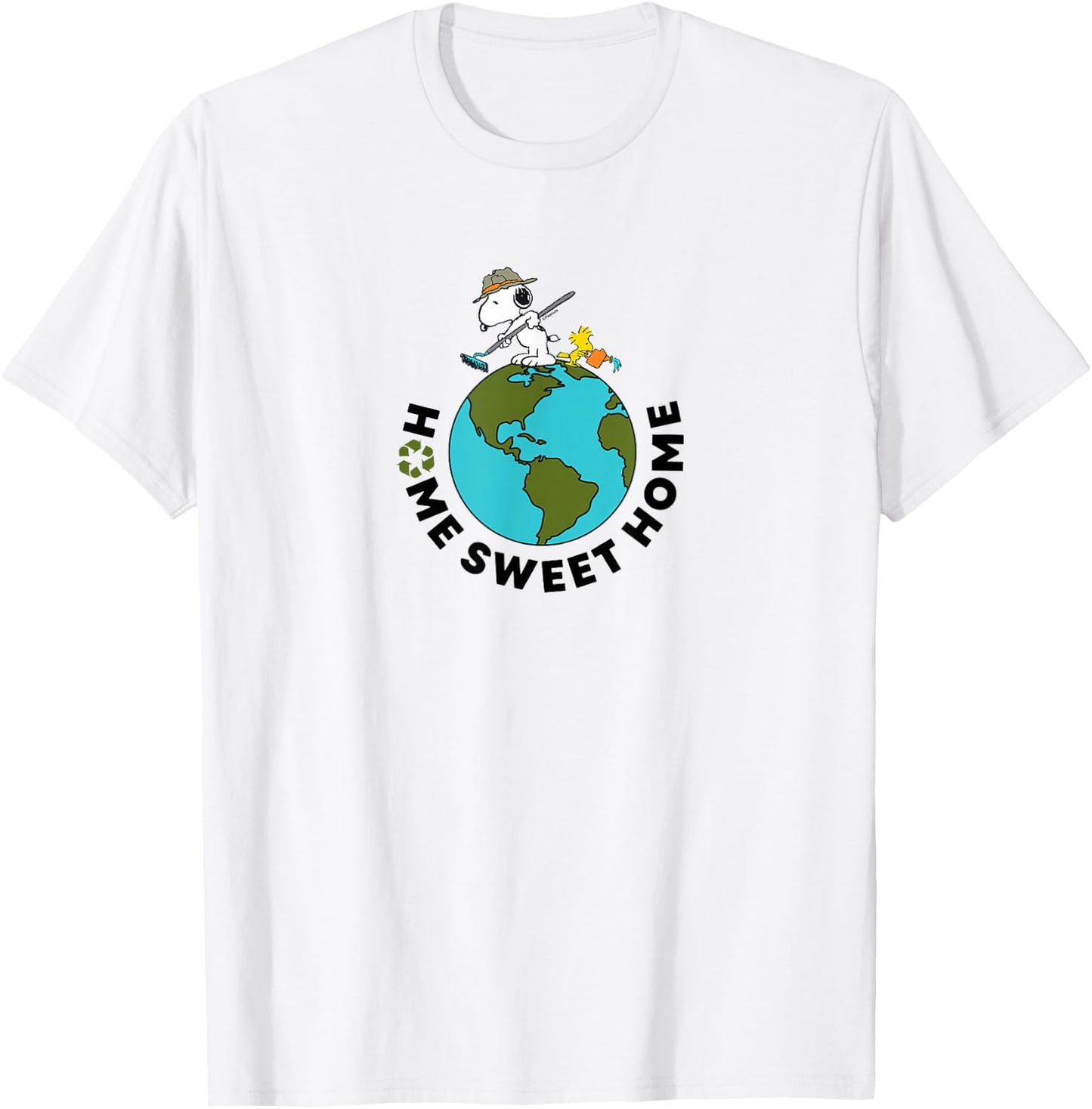 Peanuts - Earth Day Snoopy Home Sweet Home T-Shirt - T-Shirt | White