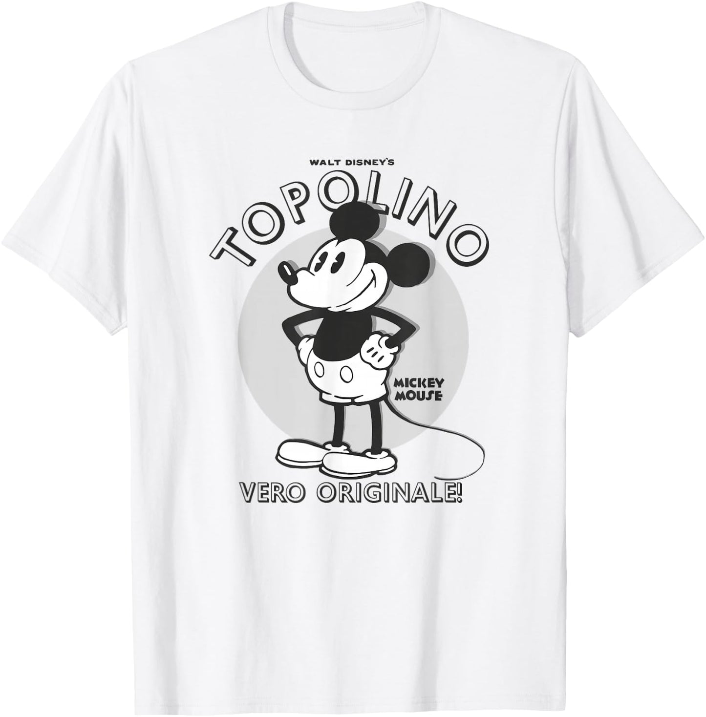 Disney Mickey And Friends Mickey Topolino Vero Originale T-Shirt - T-Shirt | White