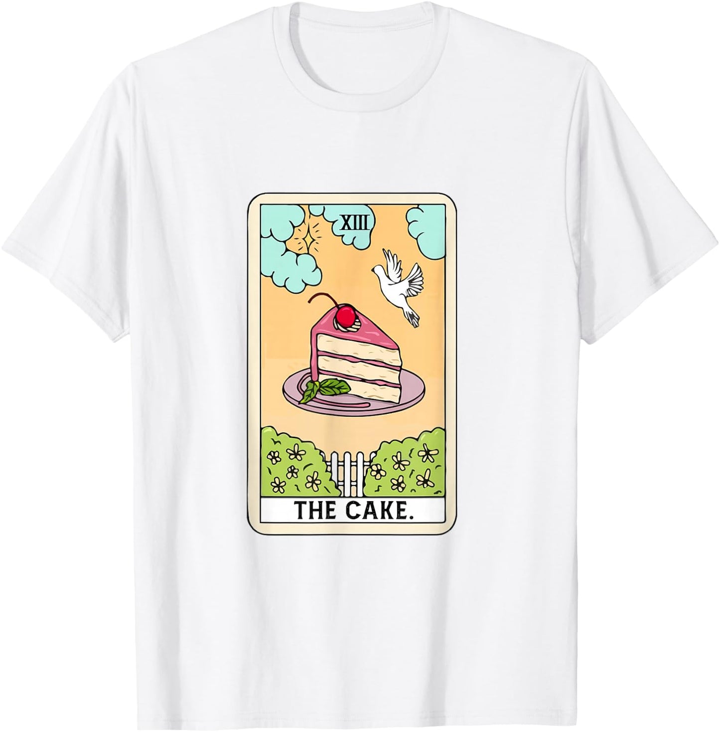 The Cake Tarot Card Funny Cake Lover Baking Lover Baker Cake T-Shirt - T-Shirt | White