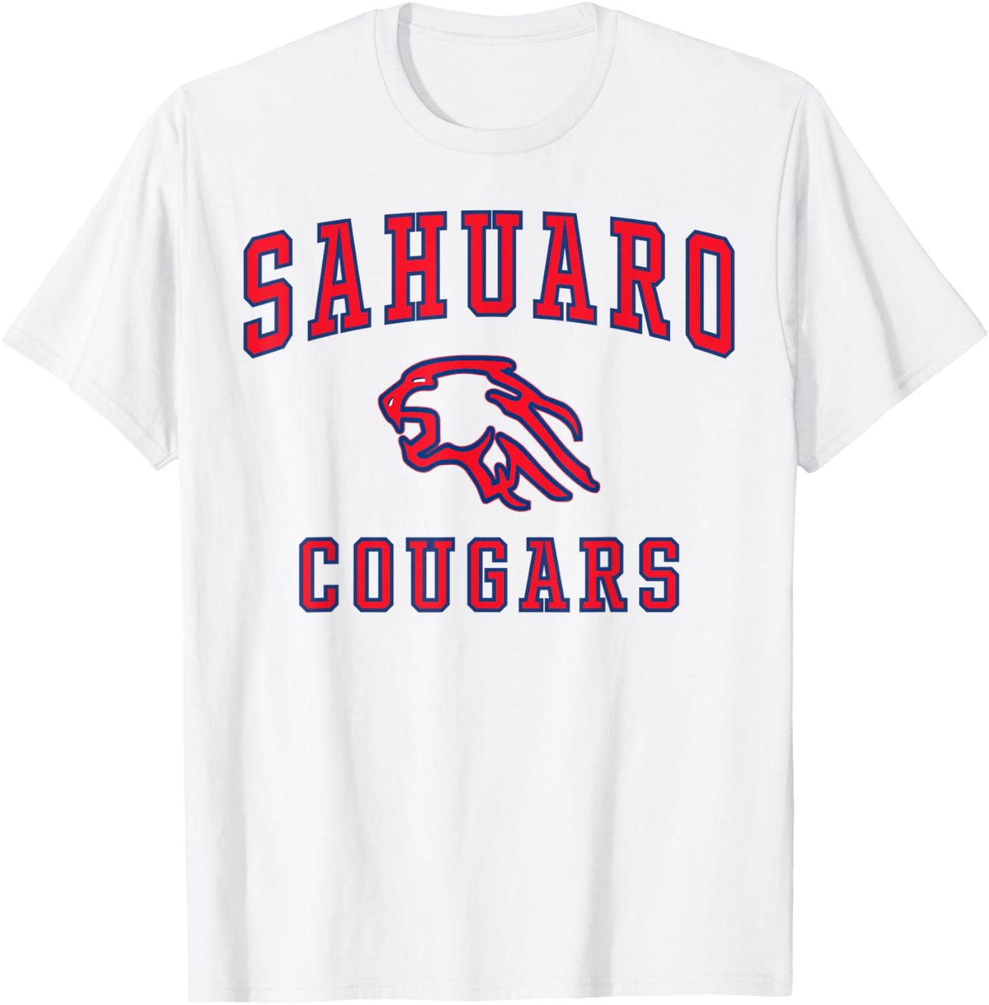 Sahuaro High School Cougars C1 T-Shirt - T-Shirt | White