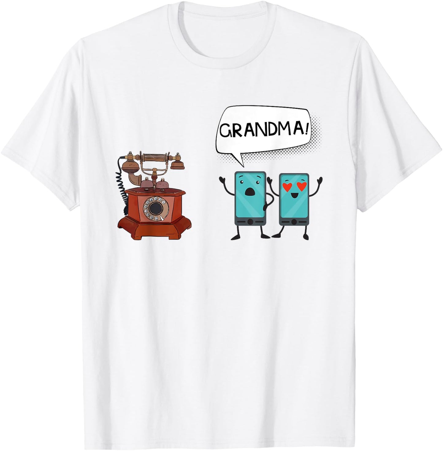 Vintage Tech Humor Telephone Funny Saying Tech Humor Gifts T-Shirt - T-Shirt | White