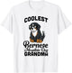 Coolest Bernese Mountain Dog Grandma Dog Men Women Girls Kids T-Shirt - T-Shirt | White