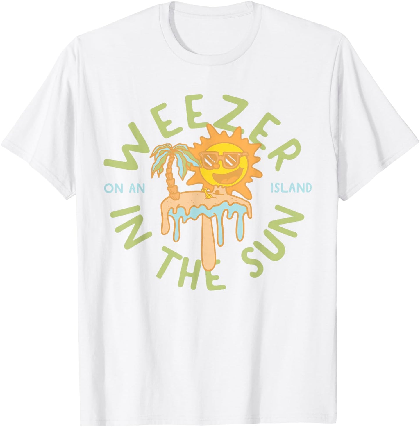 Weezer - On An Island In the Sun T-Shirt - T-Shirt | White
