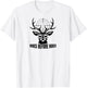 Vintage Funny Does Before Hoes Deer T-Shirt - T-Shirt | White
