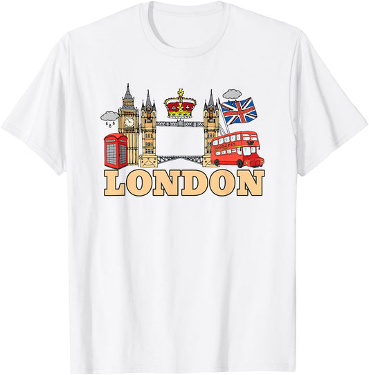 England London Shirt Souvenir Women Kids T-Shirt - T-Shirt | White
