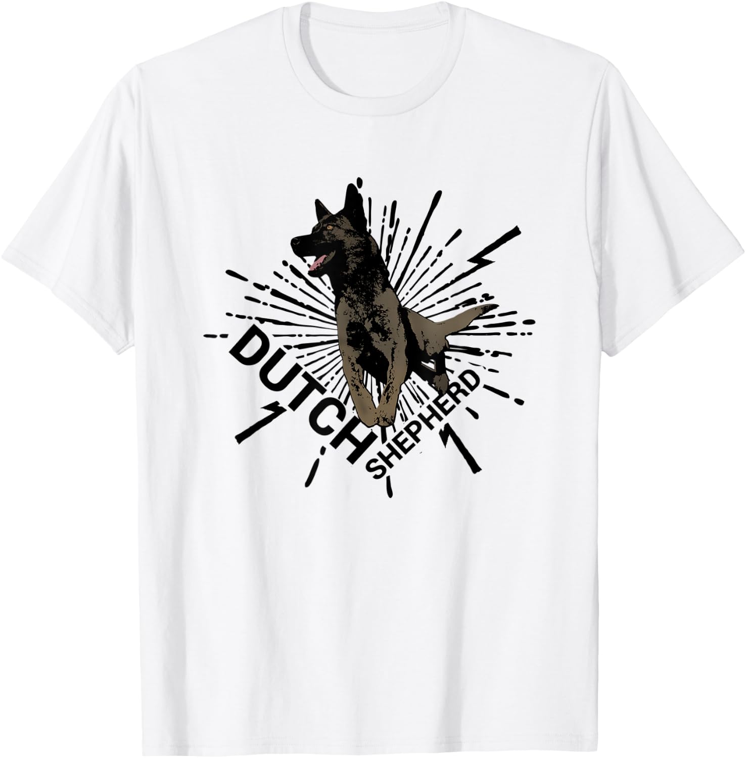 Dutch Shepherd - Dutchie T-Shirt - T-Shirt | White