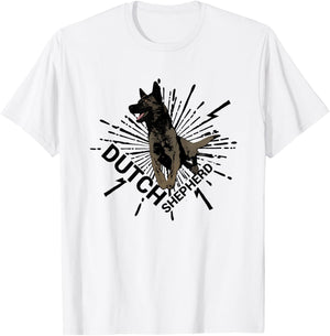Dutch Shepherd - Dutchie T-Shirt - T-Shirt | White