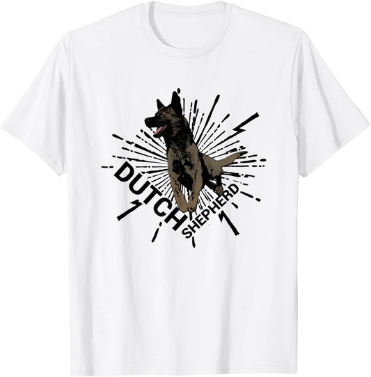Dutch Shepherd - Dutchie T-Shirt - T-Shirt | White