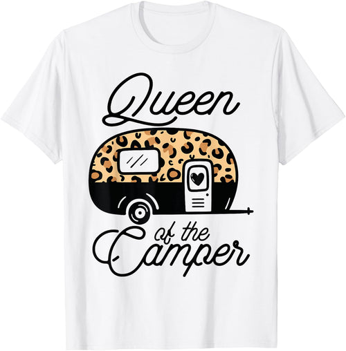 Queen of the Camper Leopard Women Camper Camping Traveler