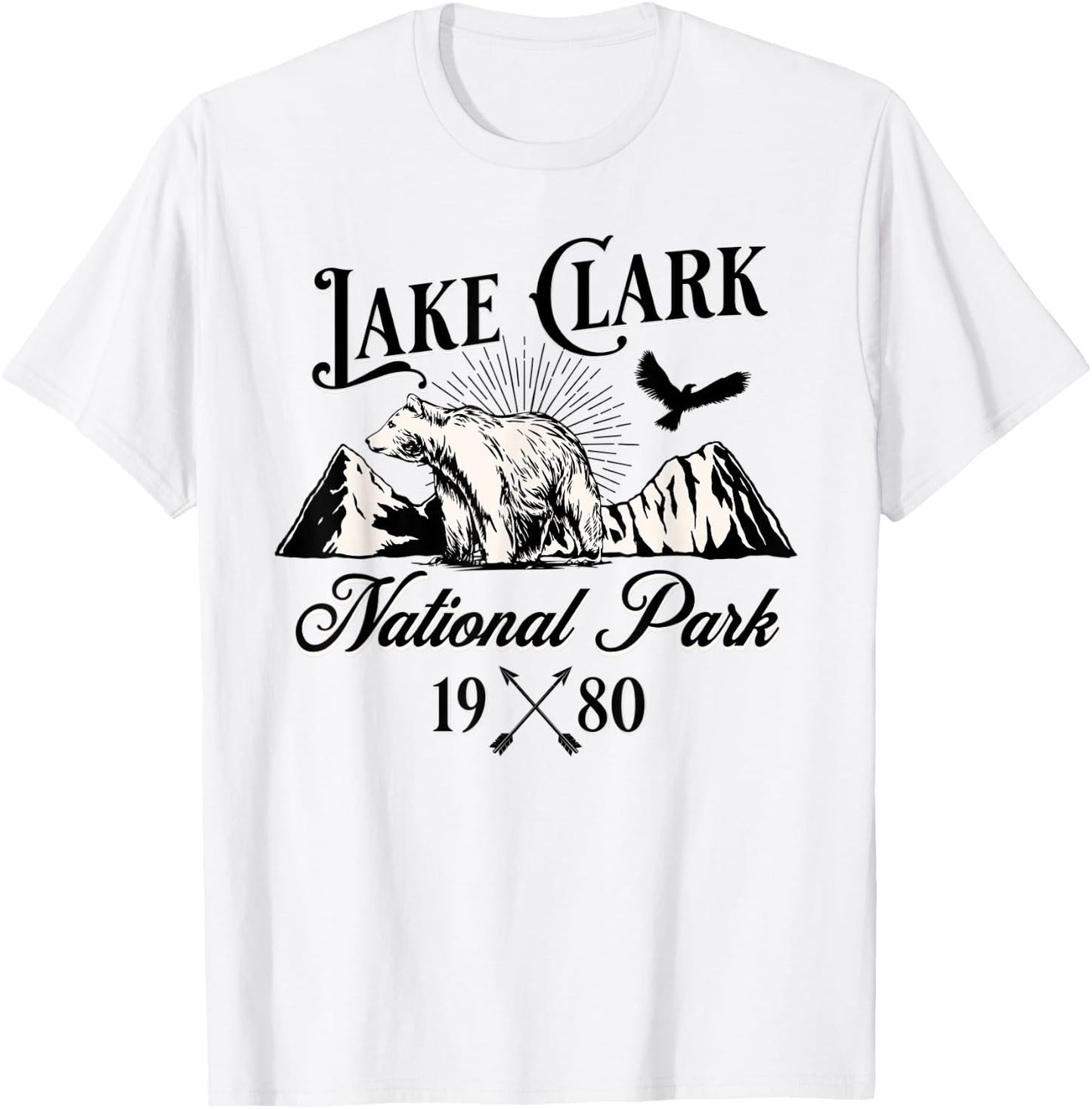 Lake Clark National Park Alaska Nature Bear Hike Outdoors T-Shirt - T-Shirt | White