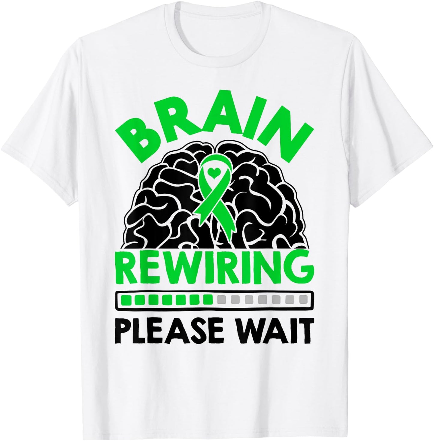 Neurology Neurodiversity Brain Rewiring Please Wait T-Shirt - T-Shirt | White