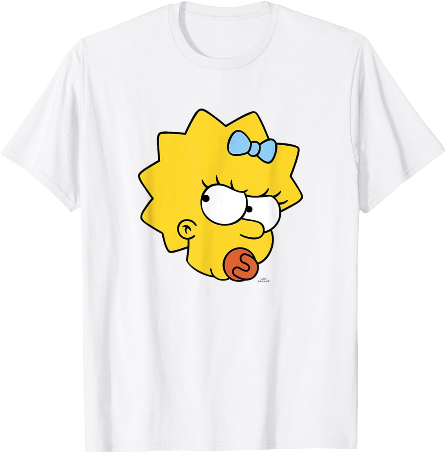 The Simpsons Maggie Simpson Angry Big Face T-Shirt - T-Shirt | White
